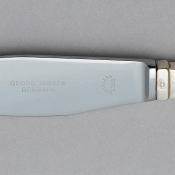 Georg Jensen, a sterling silver set of 104 pcs of "Continental" flatware, Copenhagen, after 1945.