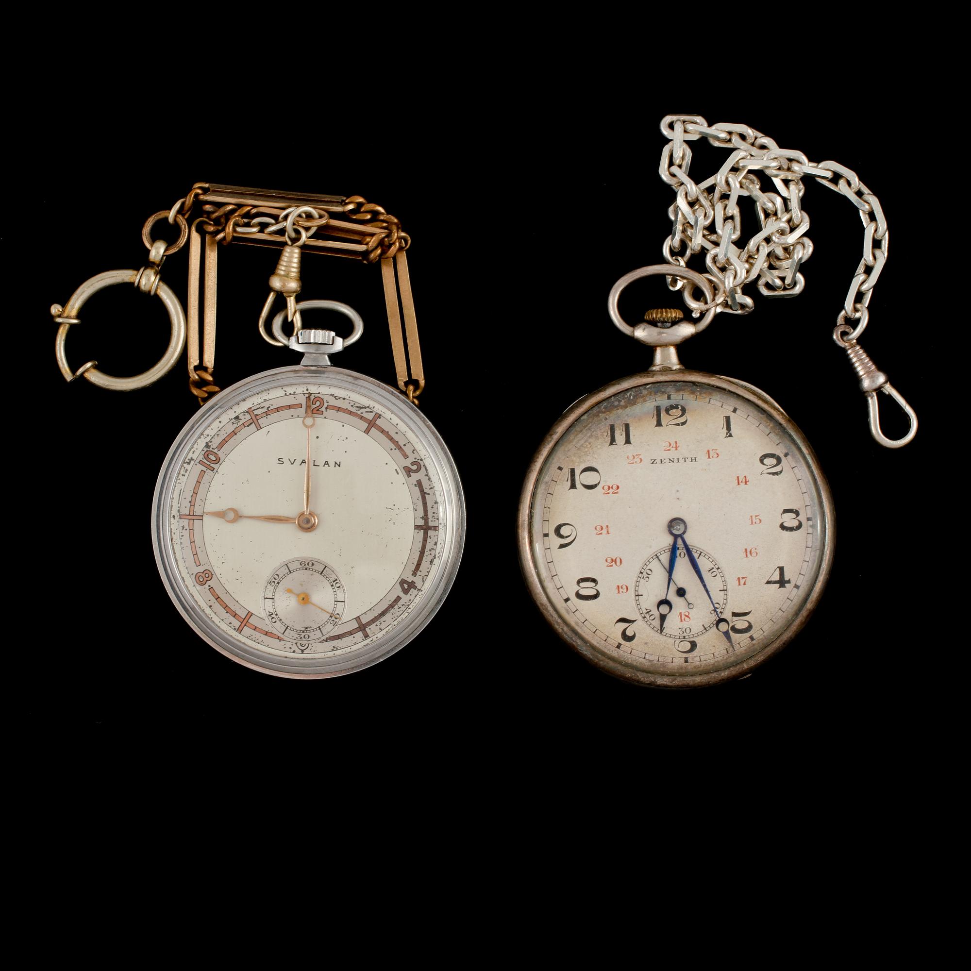 FICKUR, 2 st, Svalan samt Zenit, 1800 respektive 1900-tal.