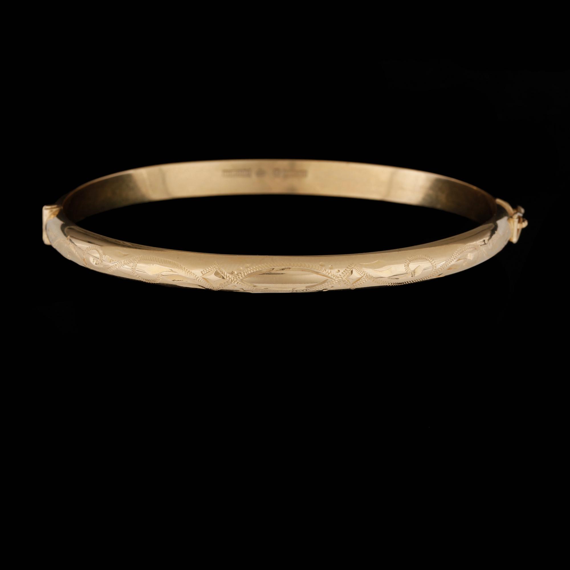 ARMRING, 18k guld. Vikt 10g.