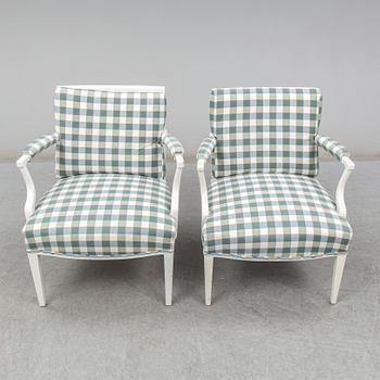 JOSEF FRANK, a pair of 969 armchairs for firma Svenskt Tenn.