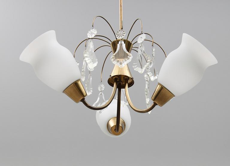 TAKLAMPA, Idman, 1900-talets mitt, höjd 67 cm.