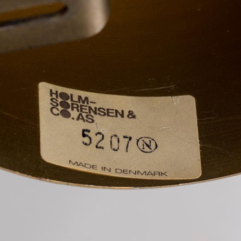 VÄGGLAMPA, mässing, Holm Sørensen & Co, Danmark, 1960/70-tal.