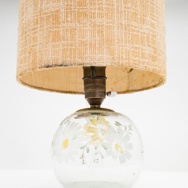 Bordslampa, Köklax Glasbruk 1940-tal.