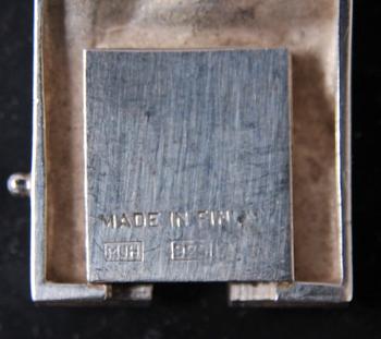 ARMBAND samt RING, sterlingsilver, Matti J. Hyvarinen, 1962 o 1972. Finland.