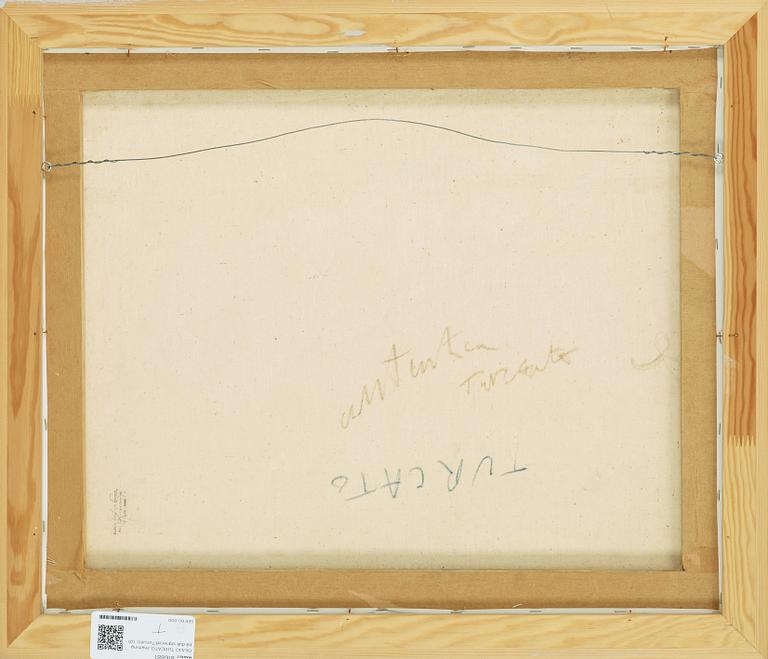 GIULIO TURCATO, blandteknik på duk signerad Turcato.