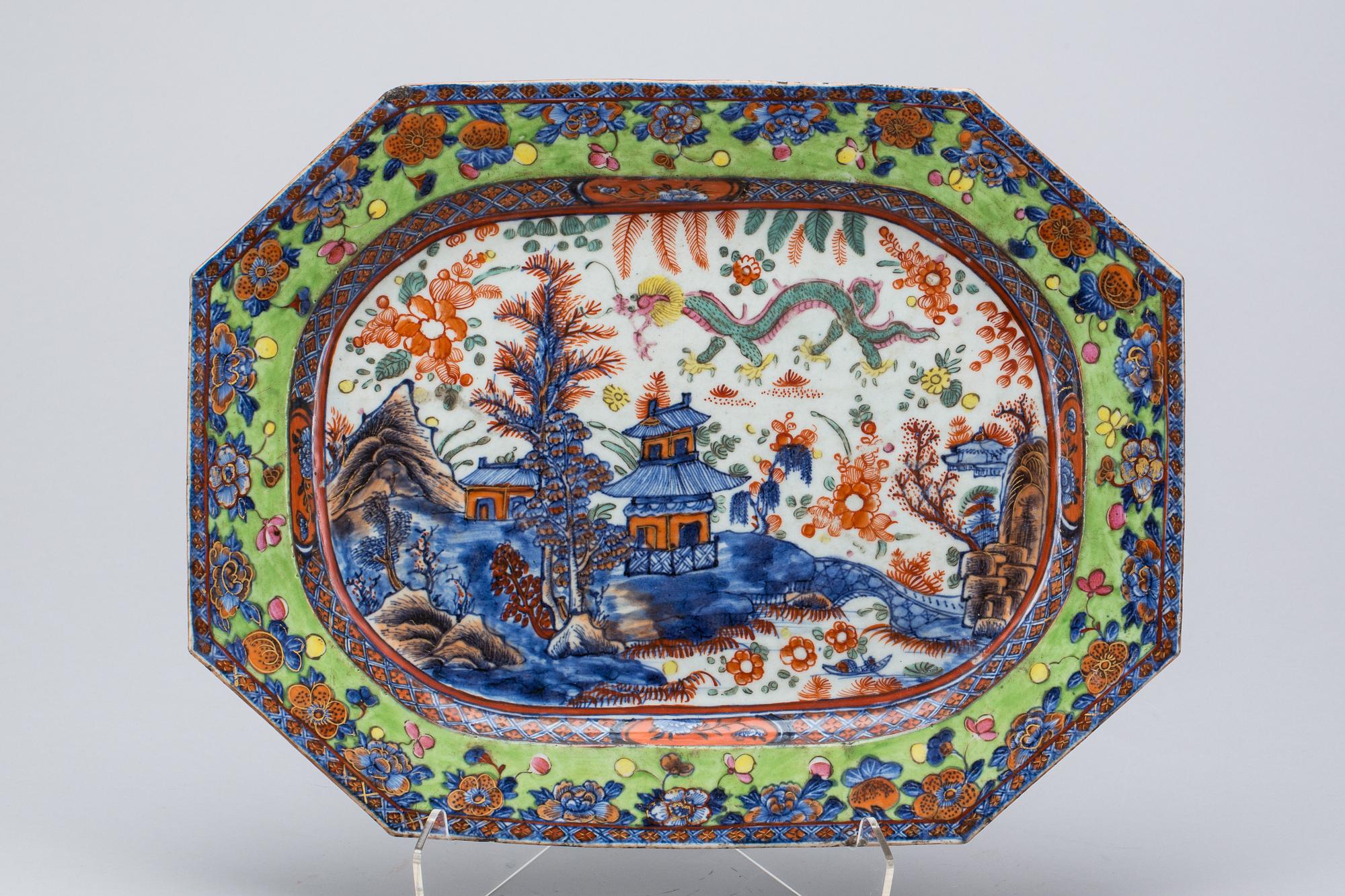 STEKFAT, porslin, Kina, Qianlong 1736-1795.