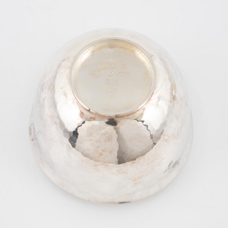 Eric Löfman, two silver bowls, mark of MGAB, Uppsala 1979.