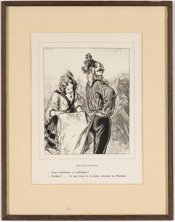 PAUL GARVARNI, efter 4 st, litografier/illustrationer, 1900-tal.