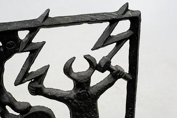 1960s cast iron spark protection by Olle Hermansson.