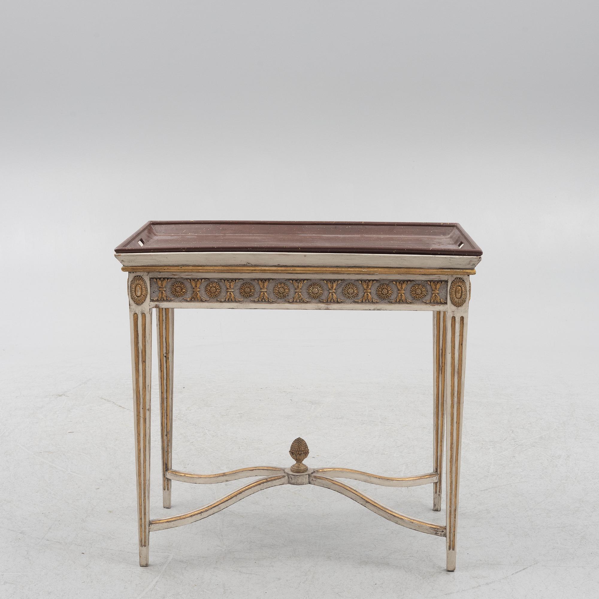 Brickbord, sengustavianskt, tidigt 1800-tal.