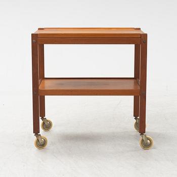 A 1950's/60's teak serving trolley from Erik Gustafssons Möbelfabrik.