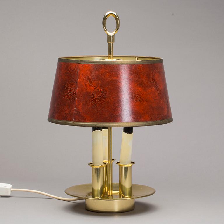 BUILOTTELAMPA, mässing, empirestil.