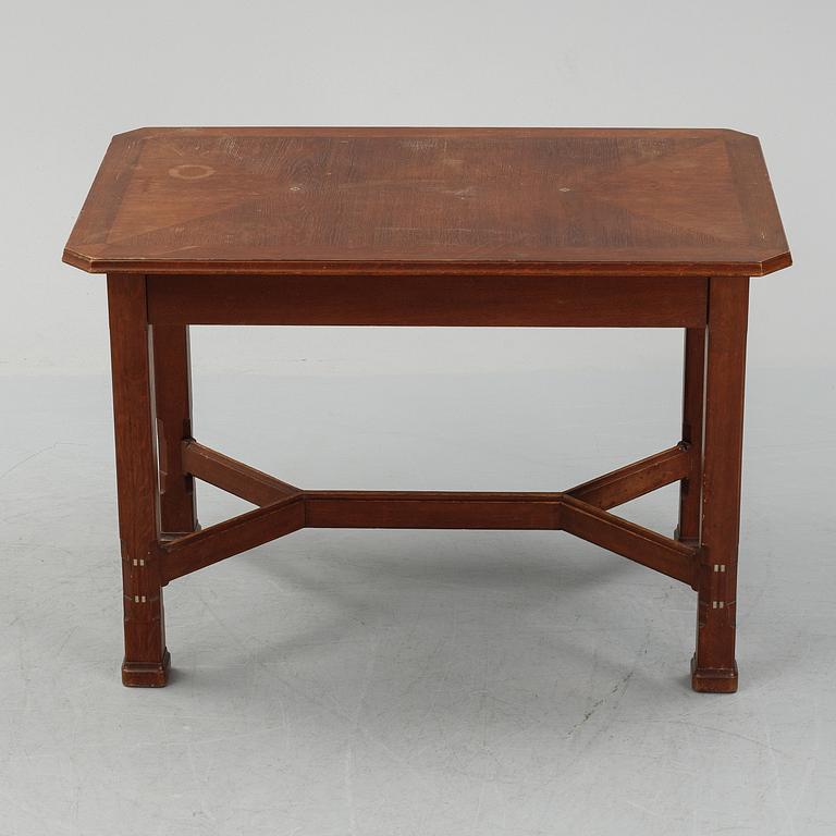 Nordiska Kompaniet, an oak Art Nouveau table, 1916.