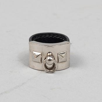 Hermès, bracelet "Eclipse" and ring "Collier de Chien".