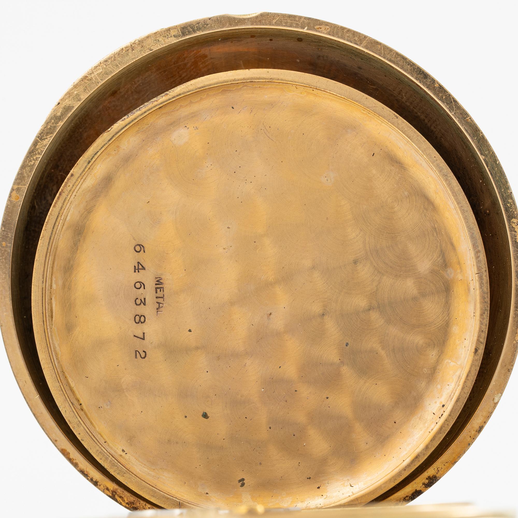 Omega, pocket watch, hunter case, 49.5 mm.