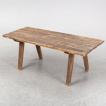 A pine table, 19th Century.