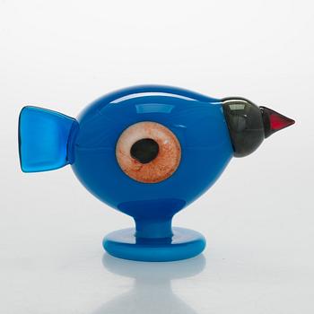 Oiva Toikka, a glass bird, signed O. Toikka Nuutajärvi.