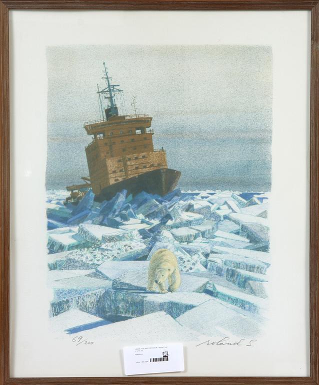 ROLAND SVENSSON, litografi, sign o numr "69/200".
