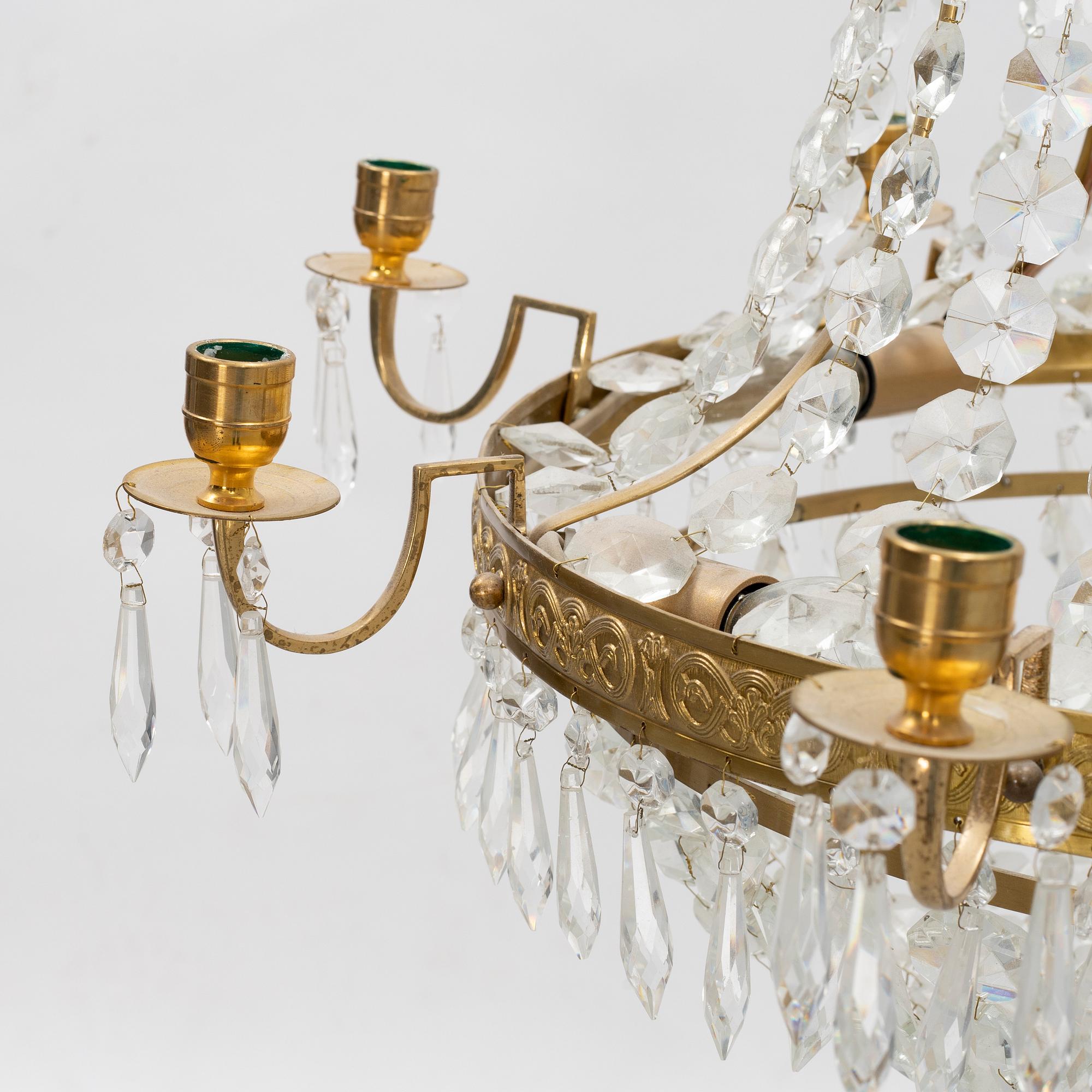 Ljuskrona, gustaviansk stil, 1900-tal.