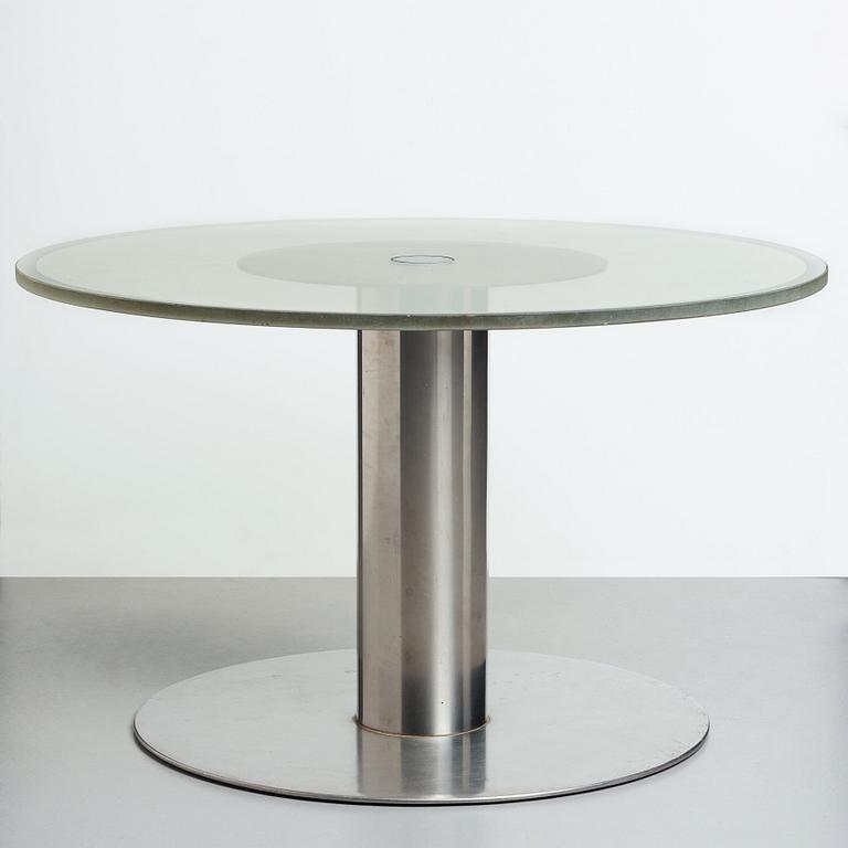 Axel Einar Hjorth, a "Typenko"  glass and steel table, produced by Nordiska Kompaniet, Sweden 1930´s.