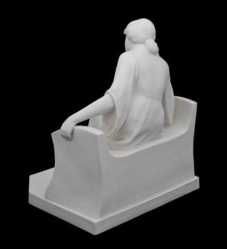 SKULPTUR, parian, Gustafsberg 1919.