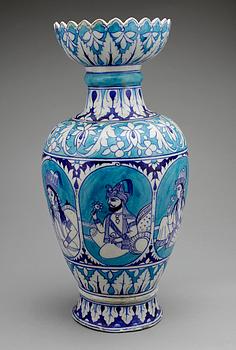 GOLVVAS, keramik, sannolikt Persien, 1800/1900-tal.