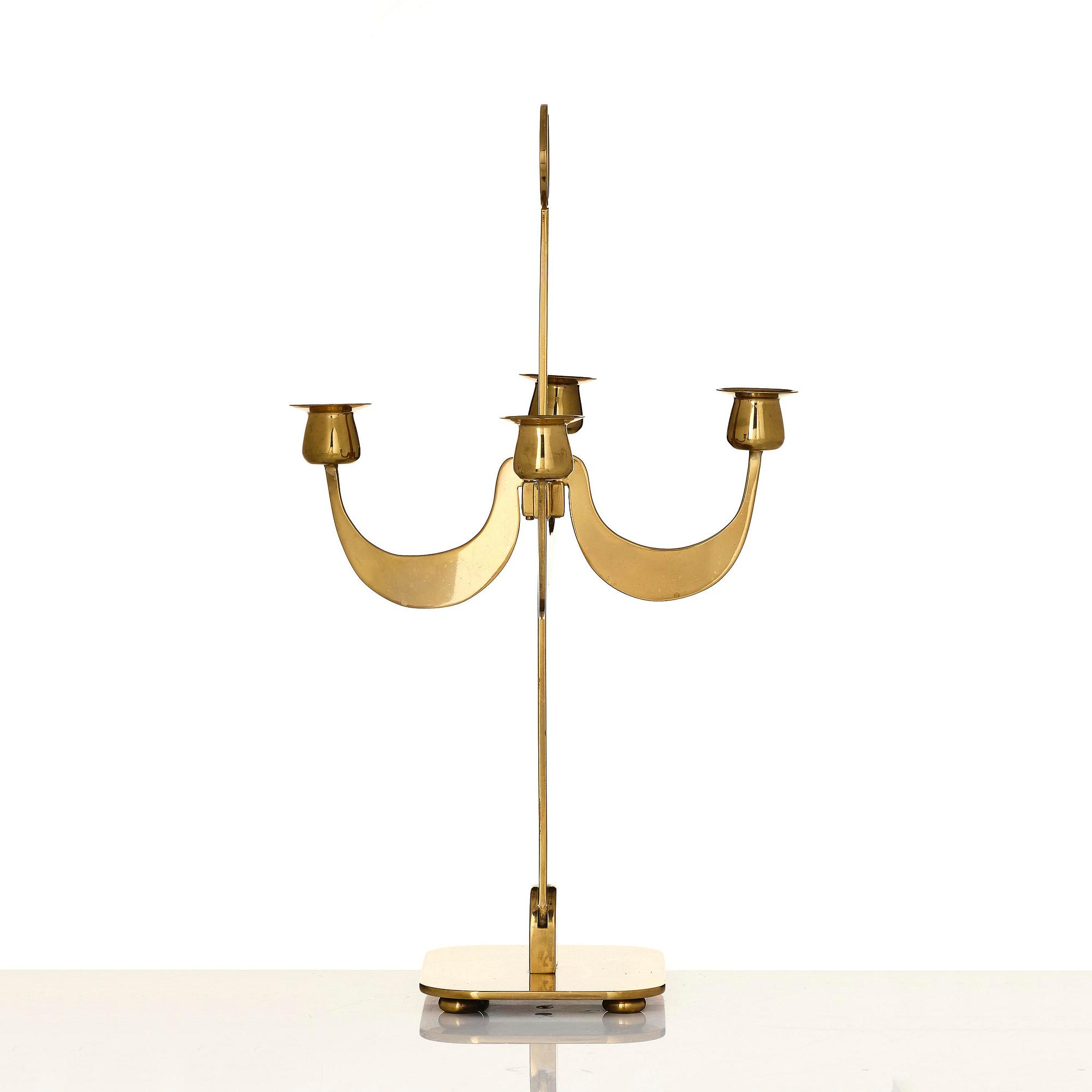 Josef Frank, a rare candelabra model 2663, Firma Svenskt Tenn, Stockholm, 1950s.