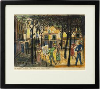 Maurice Blanchard, "Montmartre: Place du Tertre".