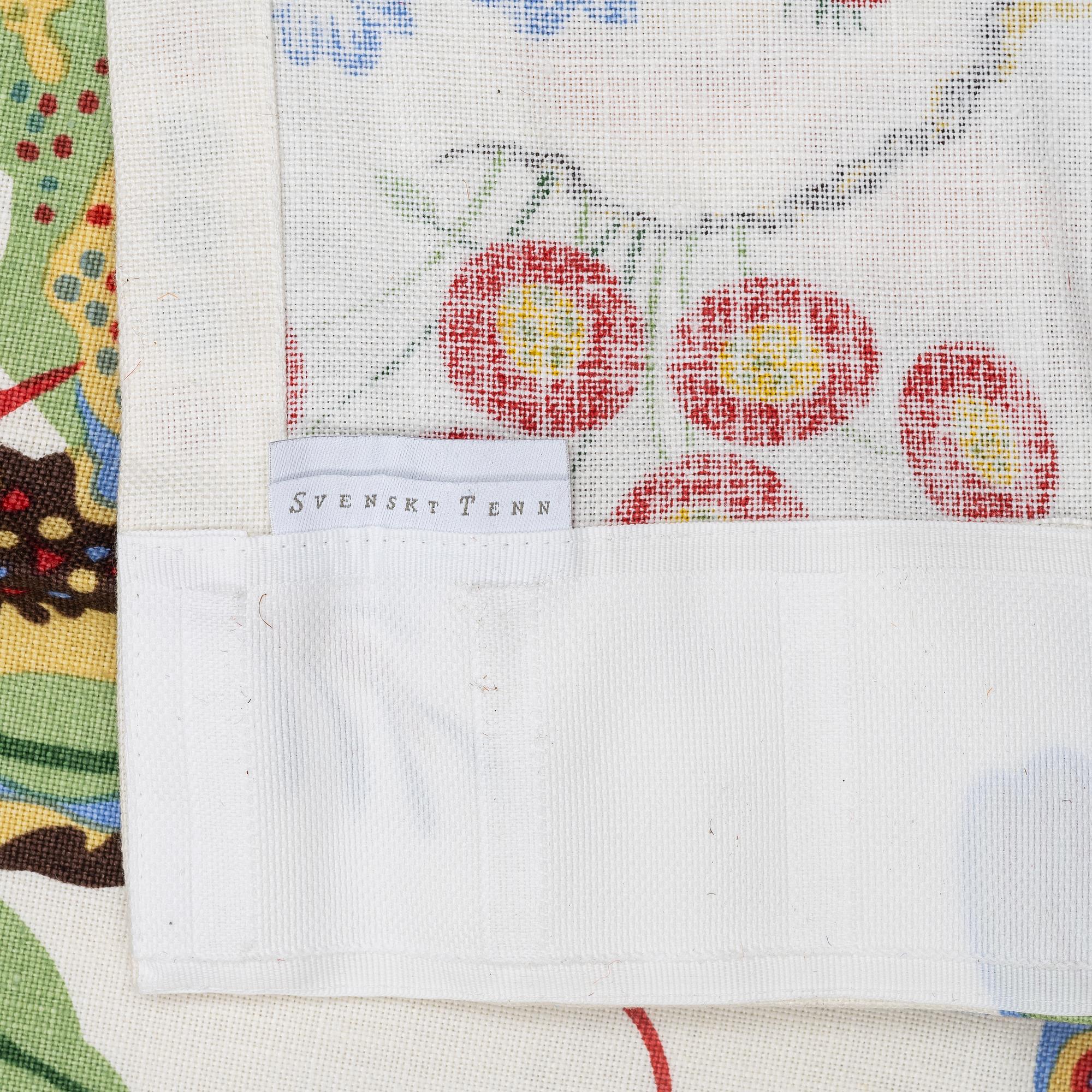 Josef Frank, Curtains, a pair, “Vegetable Tree”, Firma Svenskt Tenn.