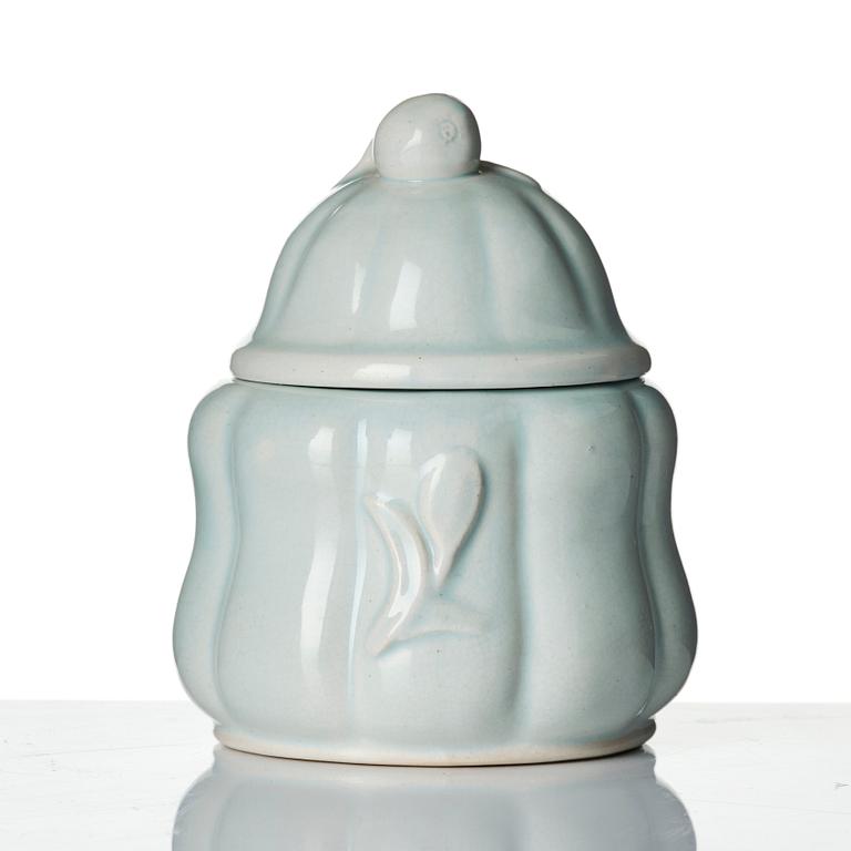 Wilhelm Kåge, a ceramic vase and a  lidded bowl, Gustavsberg 1927-28.