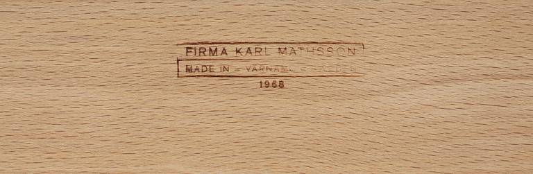 FÅTÖLJ, "Eva", Bruno Mathsson, Firma Karl Mathsson, Värnamo, 1968.