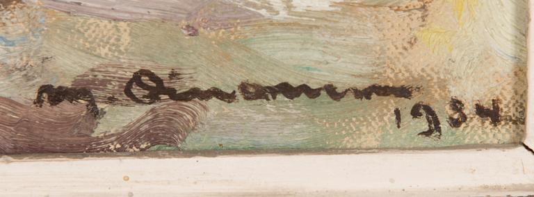 Mikko Oinonen, oil on canvas, signed and dated -34.