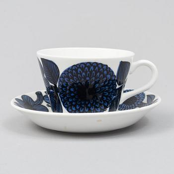 Stig Lindberg, a 22-piece bone china coffee service, 'Blå Aster', Gustavsberg.
