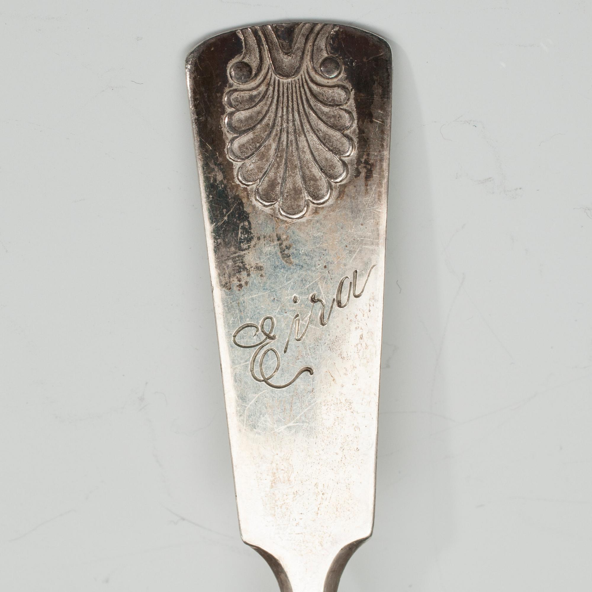 BESTICK, 11 st, silver, diverse finska stämplar 1900-tal. Vikt tot. 372 g.