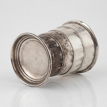 Jaktbägare, silver, av Gustaf Möllenborg, Stockholm 1882.