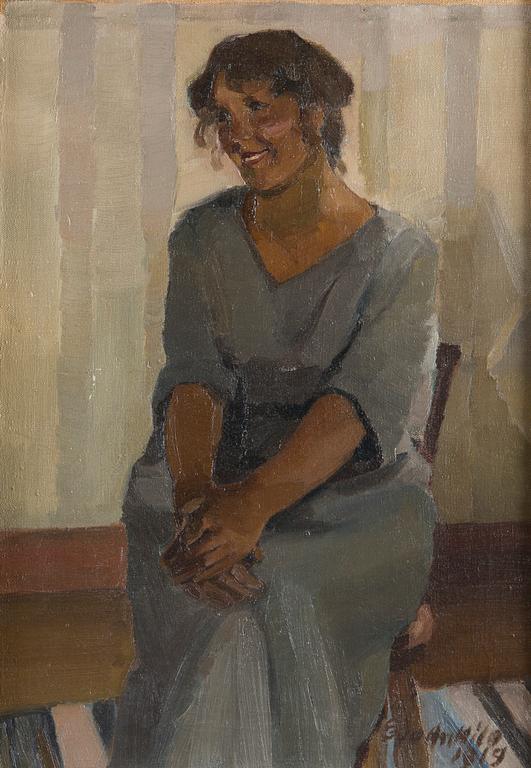 Eva Anttila, Porträtt av en kvinna.