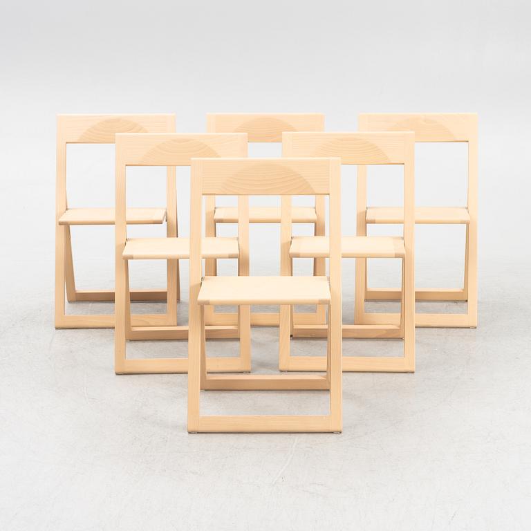 Marc Berthier, six chairs, "Aviva Folding Chair", Magis, Italy.