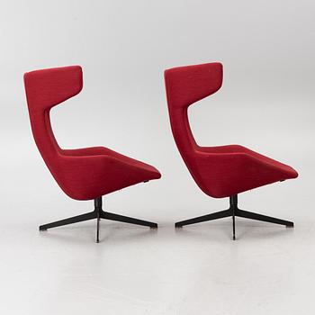 Alfredo Häberli, armchairs, a pair, “Take a Line for a Walk”, Moroso, second half of the 20th century.
