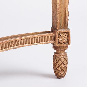 Konsolbord, Stockholmsarbete, 1700-talets slut, Gustavianskt.
