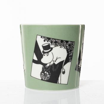Moomin Mug Green, Arabia, Finland 1990-1993.