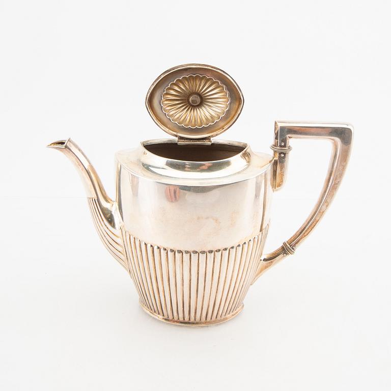 CA Sandberg kaffeservis 3 dlr silver Helsingborg  1923.