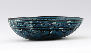 SKÅL, papier maché, 1800-/1900-tal.