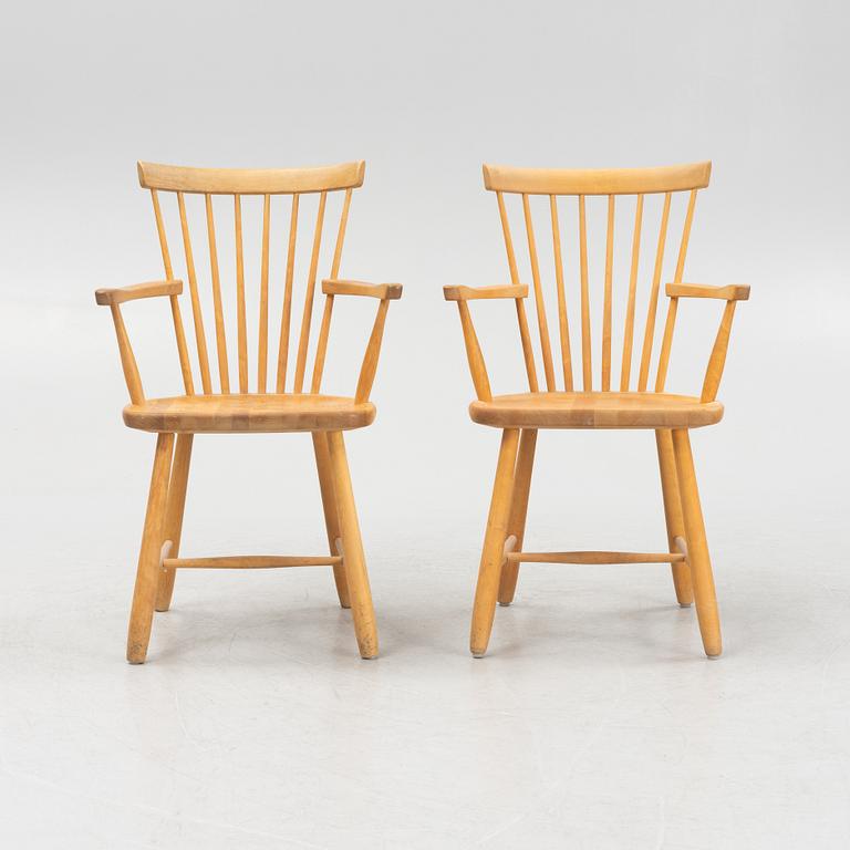 Carl Malmsten, karmstolar, ett par, "Lilla Åland", Stolab, 1990-tal.