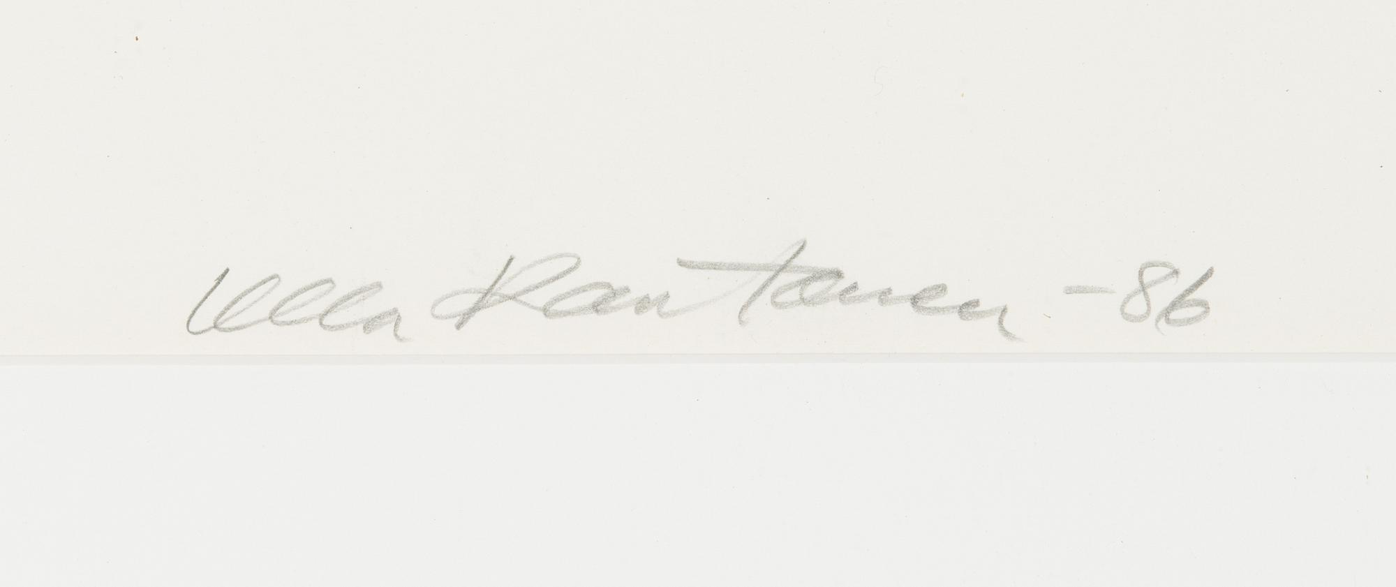 Ulla Rantanen, litografi, signerad och daterad -86, numrerad 66/100.