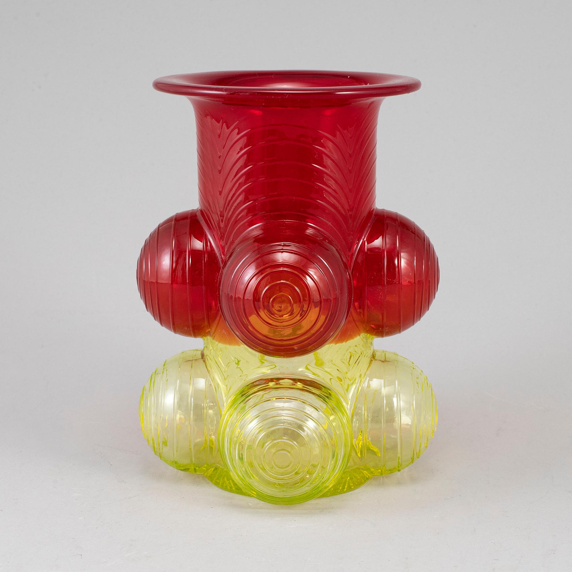 NANNY STILL, vas, glas, "Pajazzo", Riihimäen Lasi Oy, Finland, 1970-tal.