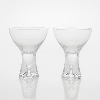 Tapio Wirkkala, champagneglas/ efterrättsskålar, 12 st  "Tapio" modell 2101. Iittala.