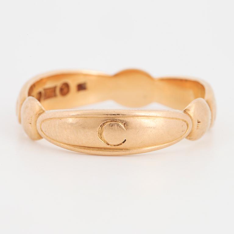 RING, ordensring, 18K guld.