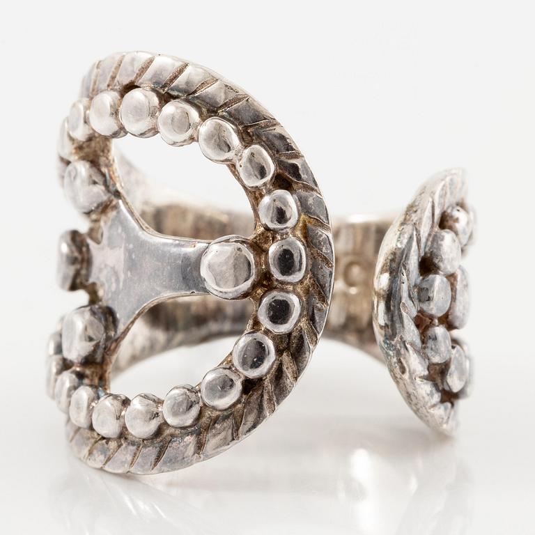 Rosa Taikon, a ring, sterling silver, Stockholm 1994.