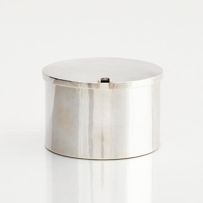 Sigurd Persson, a sterling silver marmalade jar with lid, Stockholm, Sweden 1959.