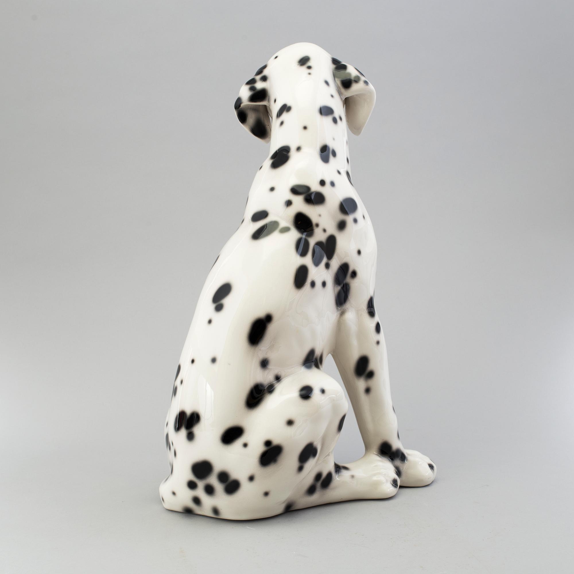 A FIGURE, ceramics, "dalmatian dog", Italy. Late 20th century.